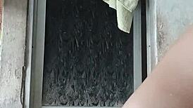 innocent latina girl bathing under hidden camera