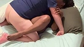 amateur ebony girl fucks a guy from the neighborhood in homemade style 😜