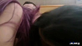 Penelope del Mar and Laia teen in first threesome with Victor Bloom