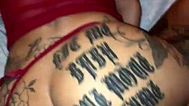 Hot brunette takes dick deep in throat during intense session