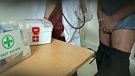 Doctor Sucks Patient's Cock Secretly In Hospital Clinic