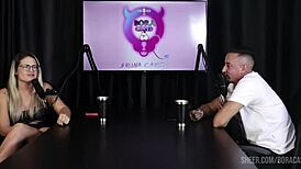 Matheus caetano's suggestive compilation with bruna carlos on bora cast, part 4, in sheer red