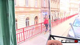 Sarah smith getting a taste of big cock in public