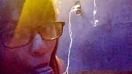 Latina Submissive Deepthroats Huge Cock Swallows Cum Licks Balls