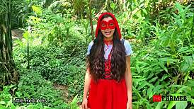 The farmer meets little red riding hood who wants the big bad dick 😈