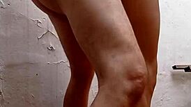 Fucked neighbor raw on balcony in doggystyle position