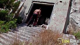 Hot Punk Slut in All Holes Threesome