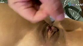 Two Friends Creampie Cuckold's Wife in Pussy