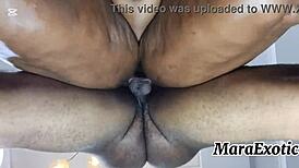 pov ebony hotmilf creamy hairy pussy backshots - mara exotic