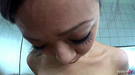 Japanese Step-Sister's Bathtub Titjob