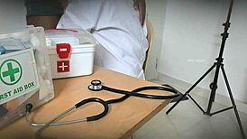 Doctor Sucks Patient's Cock Secretly In Hospital Clinic