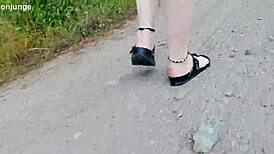 Strolling in Nature in Birkenstocks