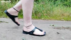 Strolling in Nature in Birkenstocks