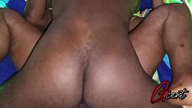 Girlfriend screams as monster cock rips clothes for tight missionary orgasm.