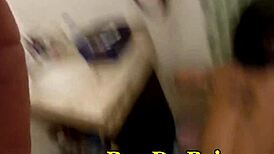 Hidden sex in the company bathroom with the girlfriends friend