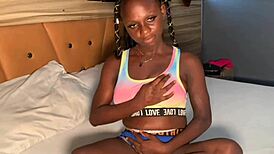 Best rough sex miss debz gave me with her big black cock in bbw pornstar action