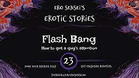 Erotic audio for women with flash bang effects