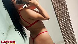 Latina Casting Session Features Tiny Ass Taking First Creampie