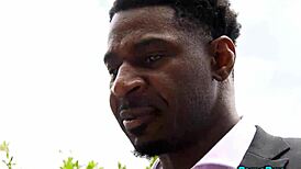 blonde milf sophia west fucks outside with big black cock 😈