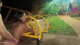 Public Blowjob in the Square with Big Thick Cock