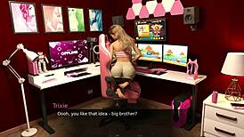 exploring a playful doll house setup with imaginative toys