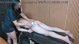 Brunette milf fake masseur turns intense pleasure for test subject