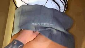 Fucking that pretty student after classes in motel, cum inside and she gets mad!