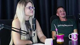 guy who services two girlfriends decides to try gangbang with strangers at motel in sheer red lingerie