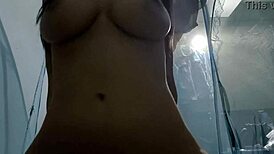 She's riding my dick in POV with big natural tits