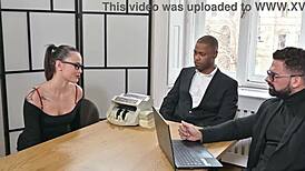 lucy mendez trades secrets for interracial double penetration