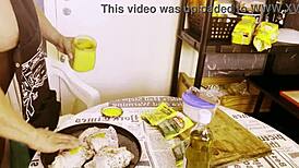 Cozinhando e metendo