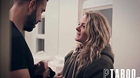 Lisey sweet licks hairy teen pussy in charity case