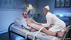 Huge tits MILF nurse banging patient hard! 😈