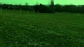 Nasty Brunette Demands All Cocks in Public Threesome Encounter