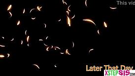 korean teen 18+ stepsister kimmy kimm at slumber party with stepbro