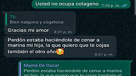WhatsApp conversation with my friend Oscar's Latina boss, I creampie her again