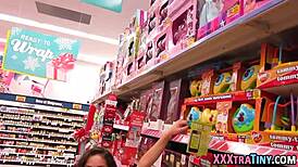 petite teen 18+ cum dumped after hardcore blowjob