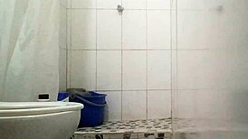 Curvy Latina Bathes Alone Fantasizing About Boyfriend