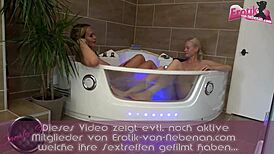 German Lesbian Teens Enjoying Bath Time Together