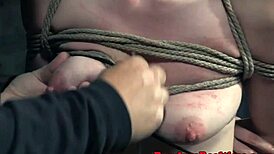 Bound Redhead Sub with Nipple Clamps and Toys