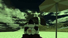 Bitch gets creampied by black guy on the beach