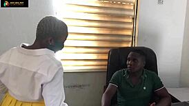 naughty horny student seduces her teacher and got fucked inside his office during school hour