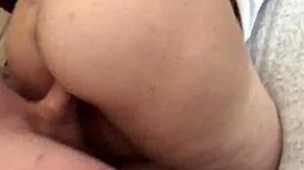 mase619 fucks bbw's thick brown pussy with uncut white cock, latina style