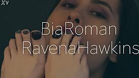 this bitch controls you with her pussy and feet 😈