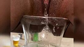 salty rain on shaved pussy