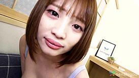 Short Haired Japanese Girl Yuika Takigawa On Bed With Ex