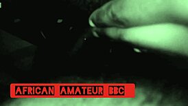 Ebony Couple Intensely Fucks Massive Black Cock