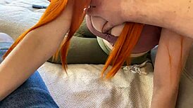 My Friend's Red-Haired Stepmom Seduced Me With Blowjob Then Fucked Hard In All Positions