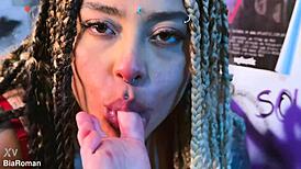 Obsessed Brunette Tastes Redhead's Toes In Lesbian Domination