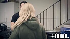 Lisey sweet licks hairy teen pussy in charity case